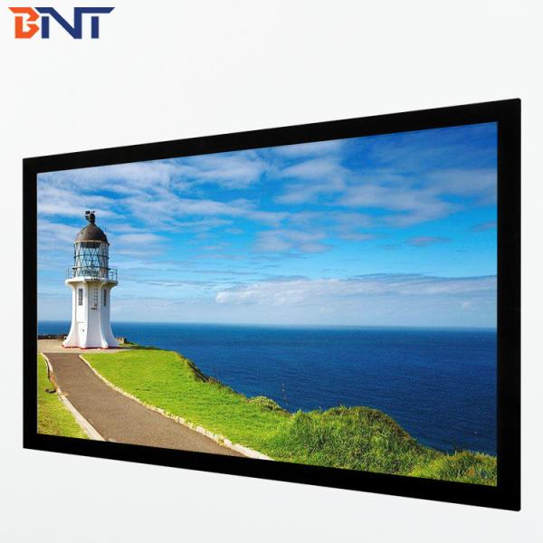 Quality 16 10 Format Fixed Frame Projector Screen For School Hall / Government Agency for sale