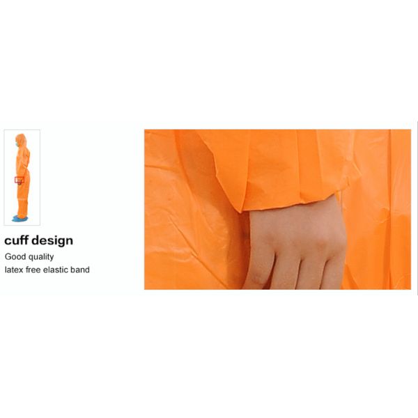 Waterproof Non Woven Coverall Soft Felling With High Air Permeability