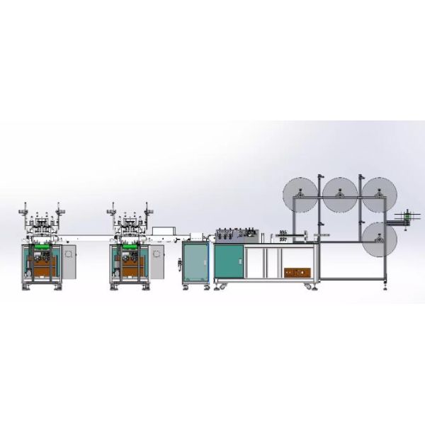 Non Woven Disposable 3 Ply earloop Face Mask Making Machine High Performance