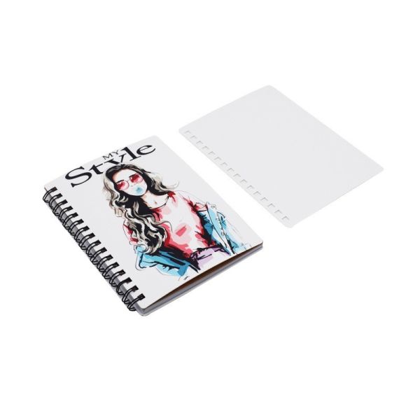 Double-Sided Printing Blank PET Sublimation Coil Notebook Diy Custom Spiral Bound Notebook