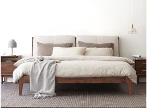 Modern Design Solid Wood Furniture Platform Bed For Bedroom Multi Size