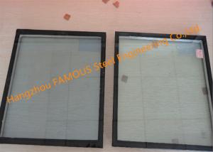 China 300mmx300mm 5mm Glass Curtain Wall Facade , Double Silver Insulated Low E Glass wholesale