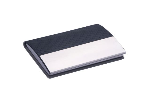 Quality Metal PU Slim Minimalist Rectangle Business Card Holder for sale