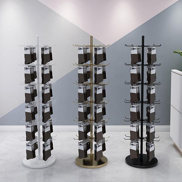 Quality LH Rotating Display Rack , Spinning Display Racks Countertop With Hook for sale
