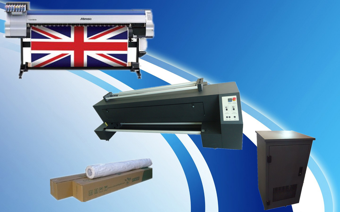 Digital Mimaki Textile Printer 1600mm Max Materials Width Connect With Computer