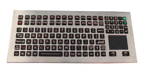 Quality 116 Keys Washable Industrial Keyboard With Touchpad Adjustable Backlight for sale