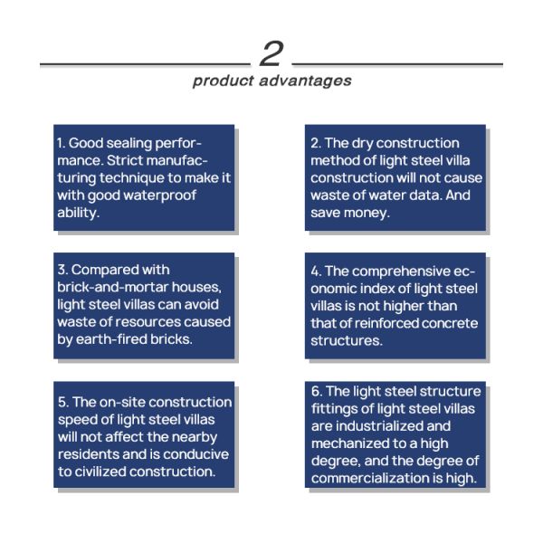 Good Appearance Light Gauge Steel Frame Prefab House