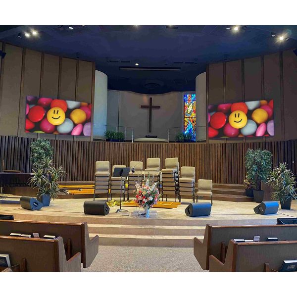 480x480 P3 LED Display Screen CNC Indoor LED Video Wall Cabinet 240x240mm