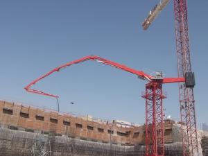 China 36m Stationary Concrete Placing Boom 4 Boom Sections With Proportional Valve wholesale