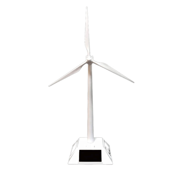 Small Plastic Solar Powered Wind Turbine Toy Science Educational Toys