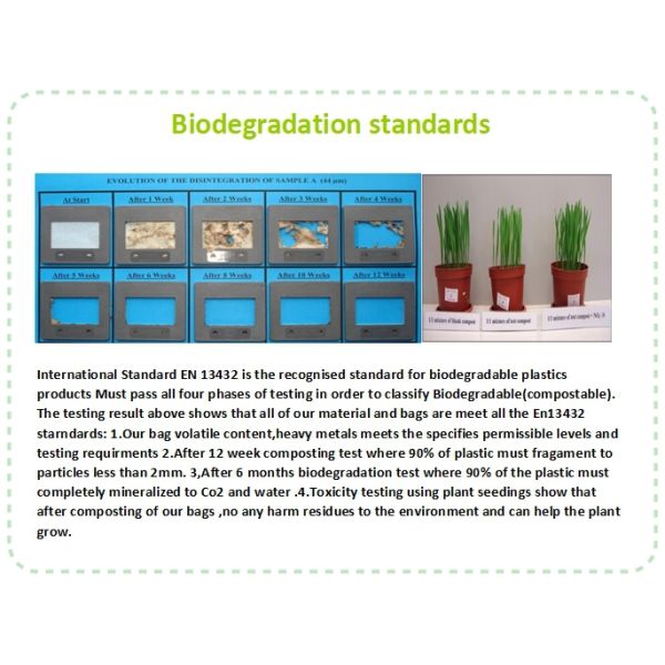 30L Biodegradable Plastic Garbage Bags For Household
