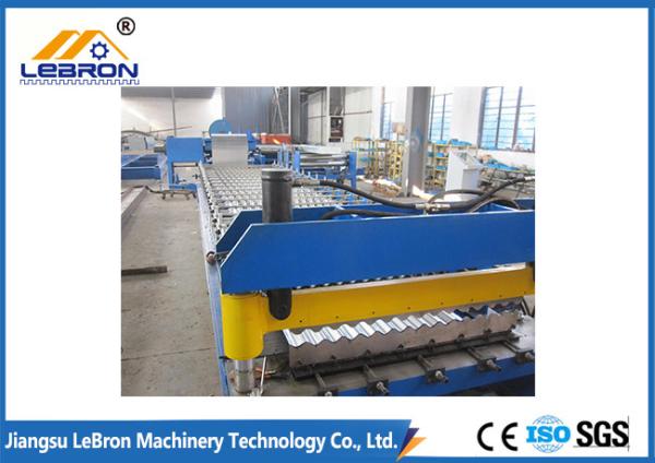 Quality New blue color corrugated roof sheet roll forming machine / corrugated roof roll forming machine for sale