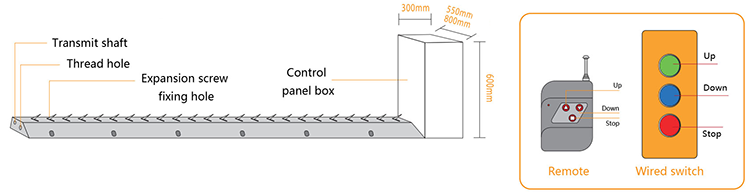 Remote Control Automatic Tyre Killer Security Road Tyre Spike Barrier