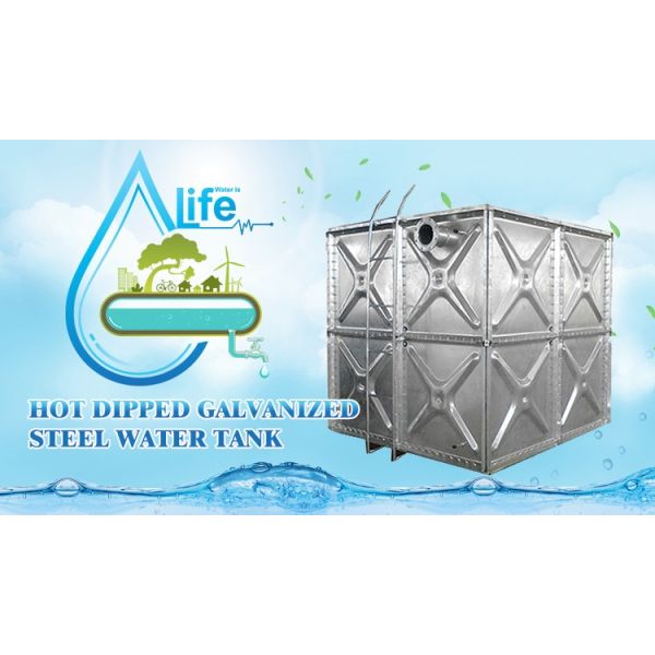Sectional Bolted Hot Dip Galvanized Carbon Steel Water Tank For Irrigation