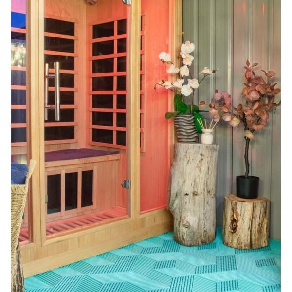 Scratch / Stain Resistant Plastic Garage Floor Tiles in Modern Grey Matte Finish