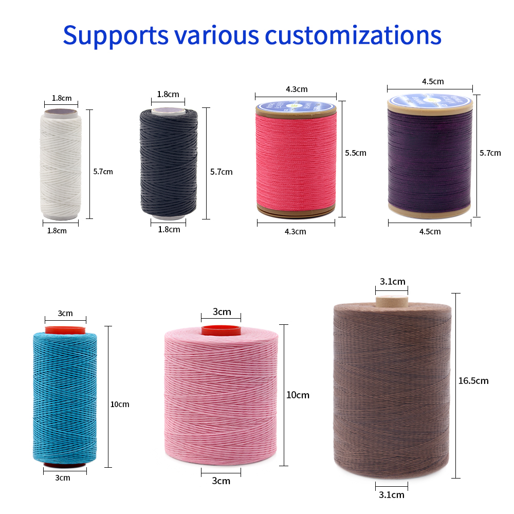 Polyester/Waxed Kangfa Flat Braided Sewing Yarn for Braided Wax Thread in Leather Sofa