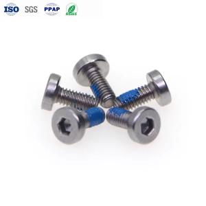 M4 Automobile Fasteners Anti Loosening Stainless Steel Hex Bolt Short Cylindrical Head Adhesive