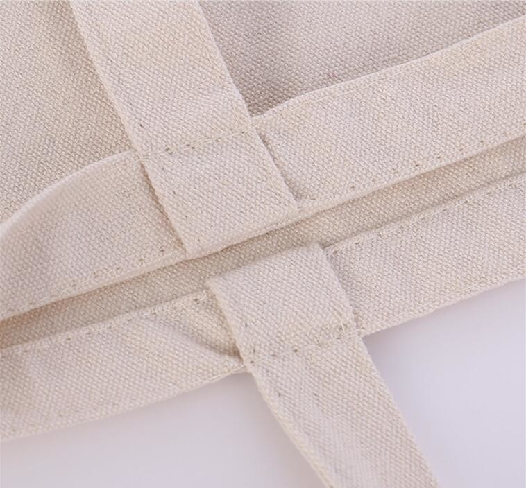 Custom silk screen printed Cotton material handle style blank natural cotton canvas bag without logo bagplastics bagease