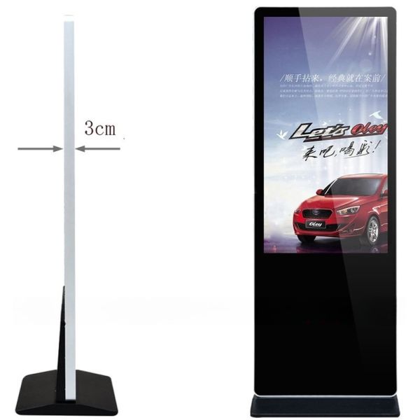 55" Inch alone Standing totem LCD Advertising Display Monitor with single board PC version