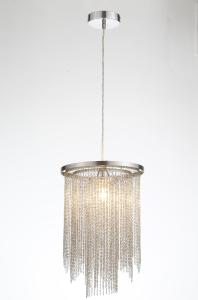 Pendant Lamp With Silver Chain Links