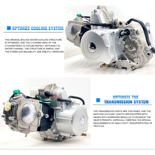 125CC Air-cooled Engine Motorcycle Engine Assembly Kit Max.Power 7.2kW/8500 r/min