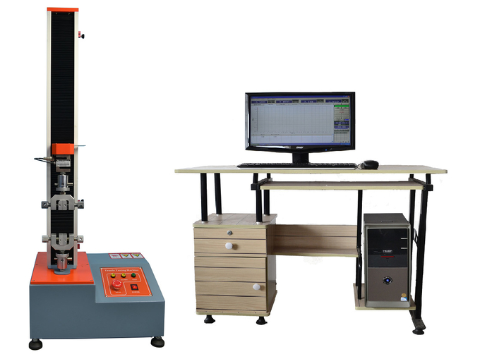 Computerized Single Column Lab Testing Equipment Servo Tensile Testing Machine 0