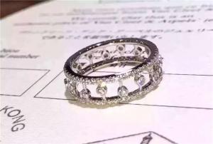 Cheap Price  Diamond Ring 18K White Gold Wedding Ring with VVS Diamonds