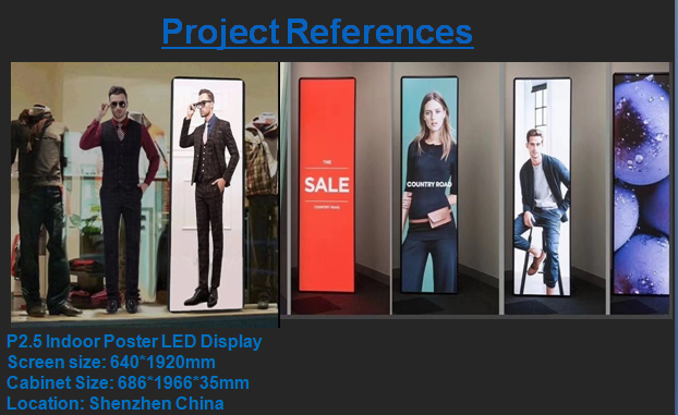 Magnetic Poster Mirror P2.5 Creative LED Display Screen