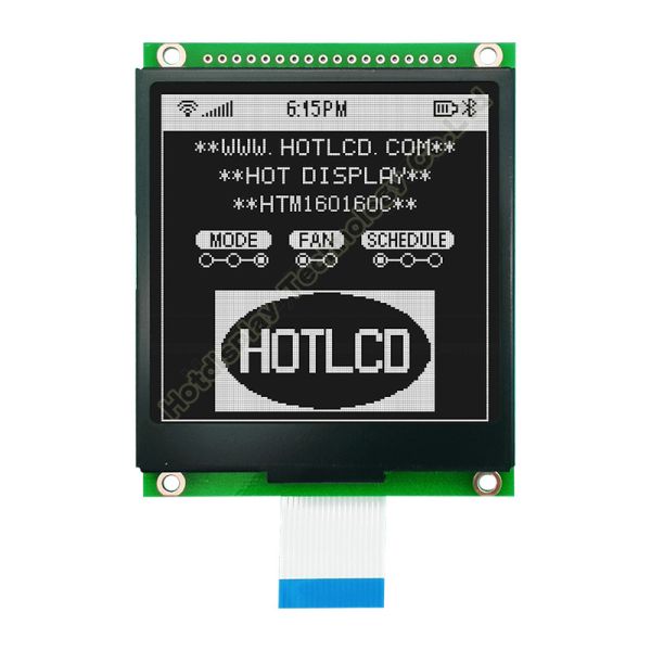 160X160 FSTN Graphic LCD Module With White Backlight UC1698 HTM160160C