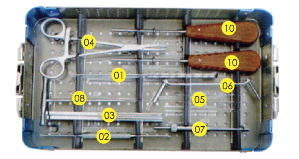 Quality Maxillofacial Implant Orthopedic Surgical Instruments Set SS PPSU for sale