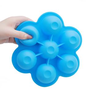 6 Cubes Egg Bites Mold Customized Personalized Shaped Silicone Ice Tray And Snack Maker Kitchen Tool