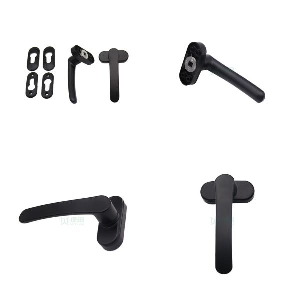 Aluminum Door Window Double Sided Handles Matte Finish