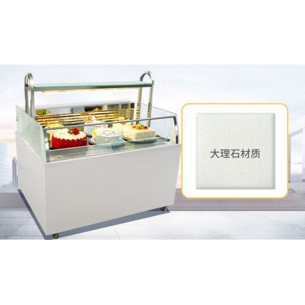 Customized Open Type Sandwich Display Cabinet With LED Light Refrigeration Food Cake Showcase