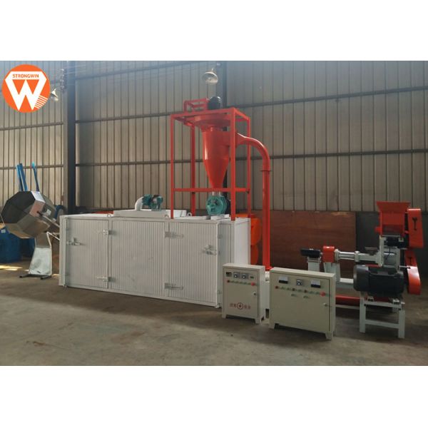 Shrimp Fish Feed Production Plant With Feed Crumble Machine 1-15 MM Pellet