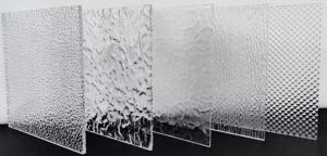 Extruded Wave 3mm 5mm Thick Striped Clear Linear Pattern Textured Acrylic Sheet