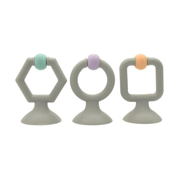 Quality Little Rawr 8cm Building Block Toy Cute Squigz Silicone Suction Cup for sale
