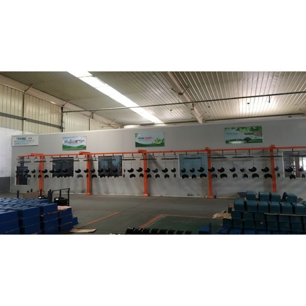 Steel Substrate Vertical Powder Coating Line Plant PLC