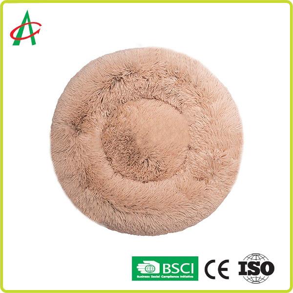 Quality REACH Diameter 20 24 32 40 46" Super Soft Plush Dog Bed for sale
