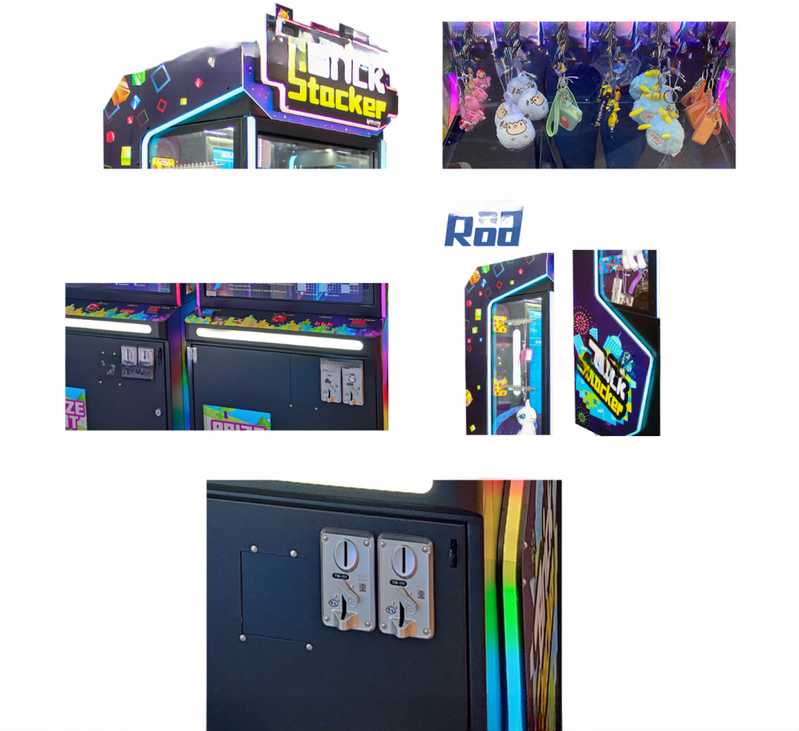 1 Person Brick Stacker Prize Game Machine Vending Game Machine