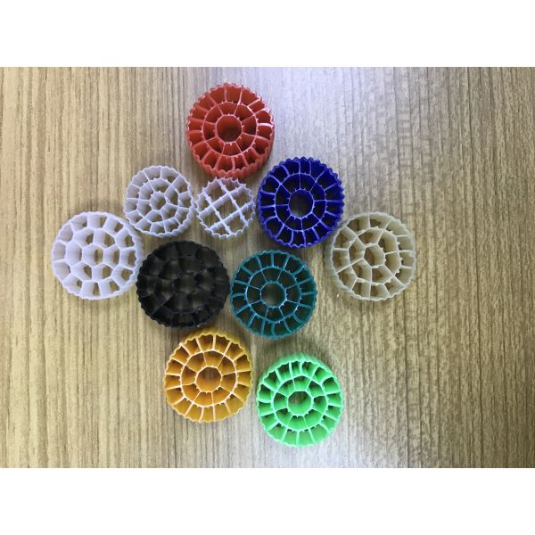 Koi Pond K1 Bio Filter Media For Fish Farming , Moving Bed Biofilm Reactor