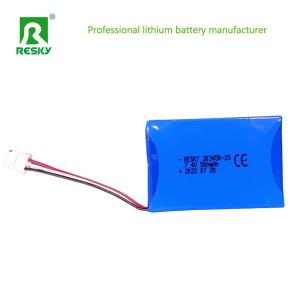 China 303450 Li Polymer Battery Pack 7.4V 500mAh For Emergency Lighting wholesale