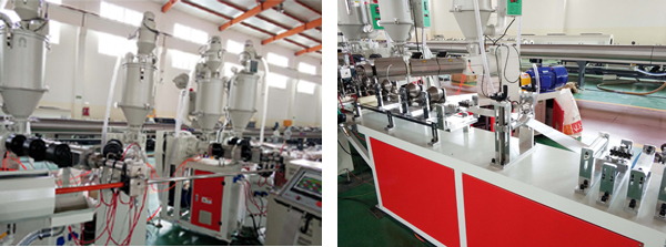 PEX-AL-PEX Plastic Aluminum Pipe Extruder Machine / Multilayer PEX Pipe Production Line