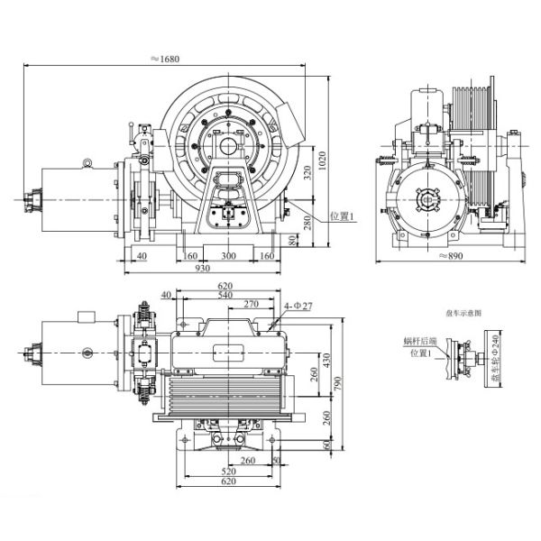 Vvvf Geared Traction Machine For Passenger / Freight Elevator Motor