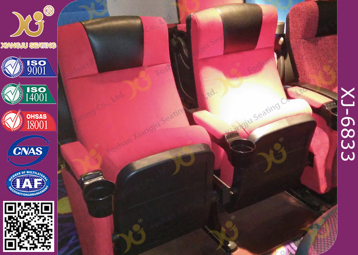 Water Proof Plastic Cover Movie Theater Chairs , Cinema Seating Furniture
