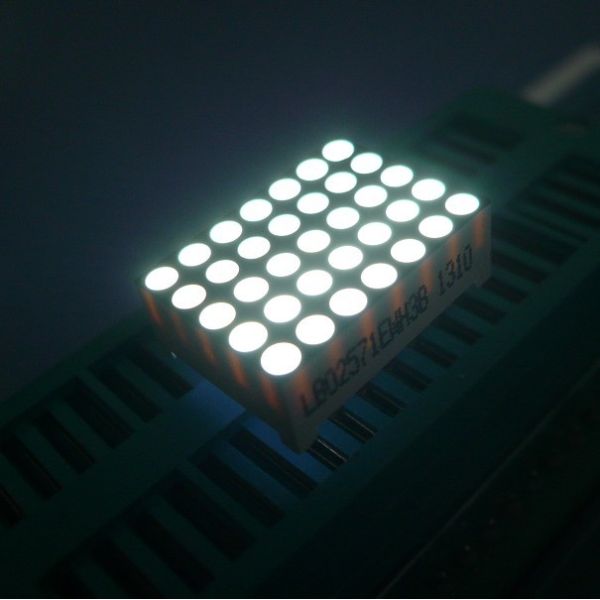 High Luminous Flexible 0.7inch 5*7 Dot Matrix Display LED Screen For Message Board