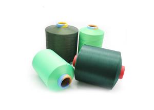 100% Recycled Polyester Spun Yarn NE21/1 Dope Dyed For Knitting Low Shrinkage