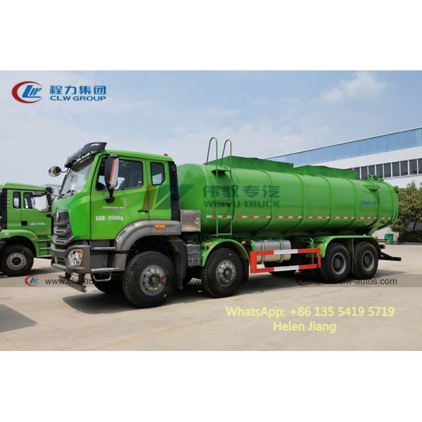 Sinotruk HOHAN 8x4 12 Wheeler Sewage Suction Self Dumping Truck