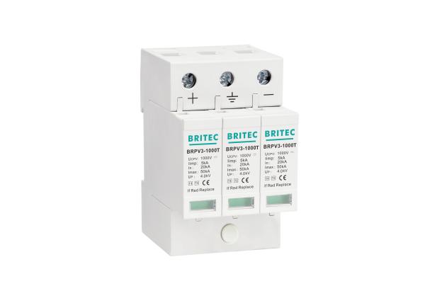 Quality Type 1+2 1000v 5kA DC SPD PV Solar Lightning Protection Device for sale