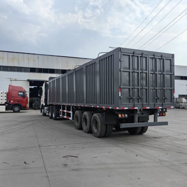 Box Semi Trailer 3 Axles Dry Van Enclosed Box Trailer Cargo Truck Trailer