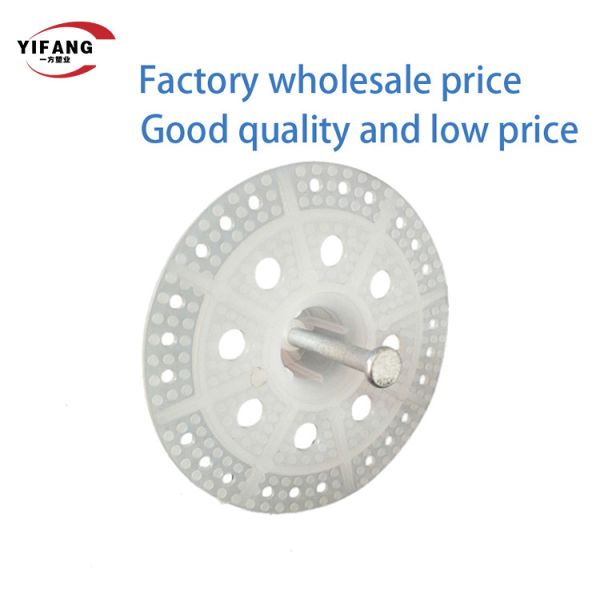 Popular Heat Insulation Wall Insulation Anchors 60mm Disc With Sealing